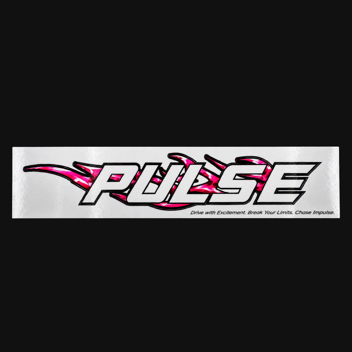 Pulse Flame Logo Sticker